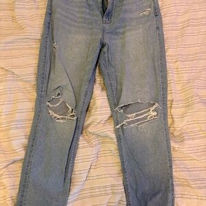 American Eagle Curvy Mom Strigid Baggy Jeans